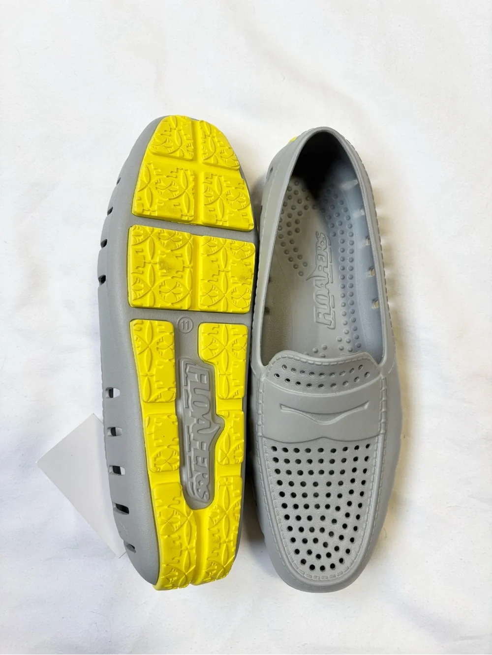 Floafers Men's Grey Breathable Boat Shoes